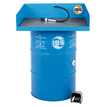 Vysokotlaký čistič Mycí stůl typ KP 200 litrů, nosnost 80 kg, elektrické čerpadlo, štětec - IBS Scherer