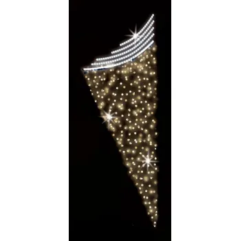 Vánoční světelný řetěz Polamp POL-0210 - 2D dekorace - Ozdoba sloupů - 200 x 100 cm