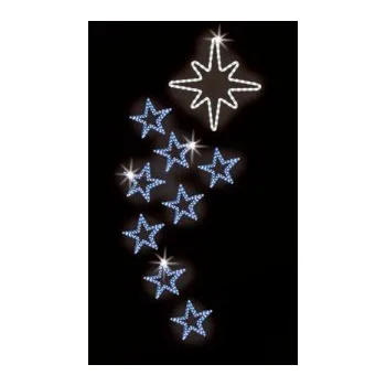 Vánoční světelný řetěz Polamp POL-0222 - 2D dekorace - Ozdoba sloupů - 175 x 80 cm