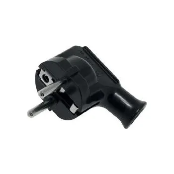 vypínač Elgotech WT-35-2 - Vidlice úhlová s uzemněním unischuko černá