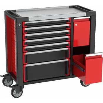 ENERGY Dílenský vozík nevybavený, 9 zásuvek