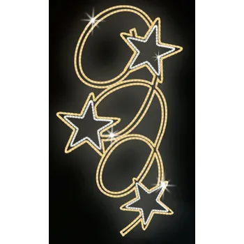 Vánoční osvětlení Polamp POL-0241 - 2D dekorace - Ozdoba sloupů - 250 x 130 cm