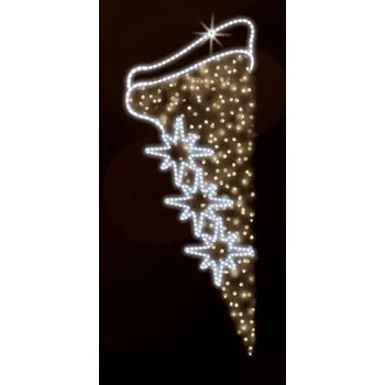 Vánoční světelný řetěz Polamp POL-0211 - 2D dekorace - Ozdoba sloupů - 200 x 100 cm