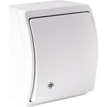 vypínač Viplast K7 bílá - Přepínač křížový, řazení 7