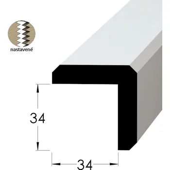 Stropní lišta Rohová lišta - RF 3434 SM /240 nast.