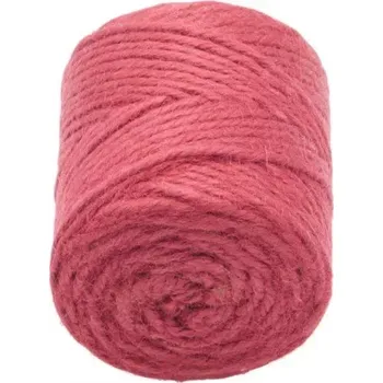 Jutový motouz červený CÍVKA, 200g,průměr 3,5mm Český výrobce