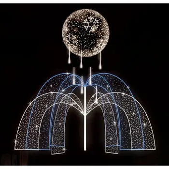 Vánoční osvětlení Polamp POL-2971 - 3D dekorace - Fontána - 300 x 300 cm