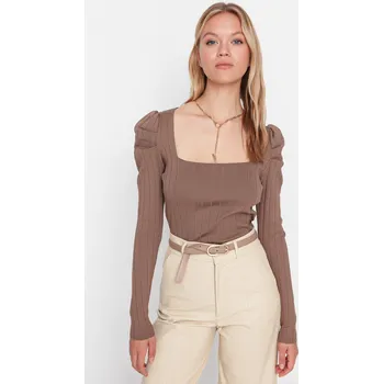 Dámský svetr Dámský svetr Trendyol Basic Trendyol hnědá 1385714