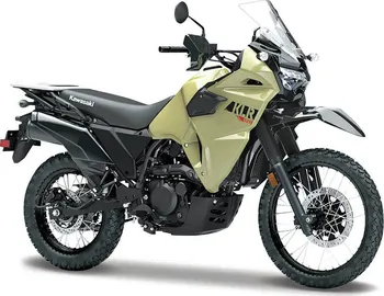 autíčko Maisto Kawasaki KLR 650 1:18 khaki/černá