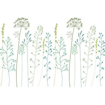 Sprchový závěs GRUND Sprchový závěs BOTANICA bílo-zelená 180x200 cm