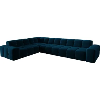 Pohovka Micadoni Sametová rohová pohovka Kendal 332 cm, levá