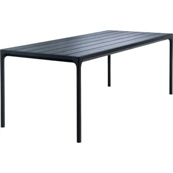 Zahradní stůl Černý kovový zahradní jídelní stůl HOUE Four 210 x 90 cm
