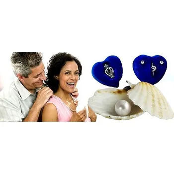 Přívěsek Deminas | Perla přání v perlorodce + skvělé náušnice a prstýnek