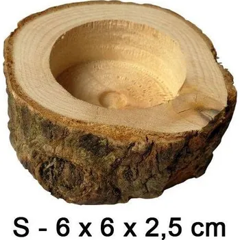 Květináč Květináče ze dřeva | dřevěný květináč kulatý - S