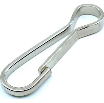 EU SELECT Pružinová karabinka bez obrtlíka pozinkovaná 40mm 40mm