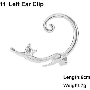 Náušnice Originální šperk | náušnice kočka, levá, 1 ks - Styl kočka