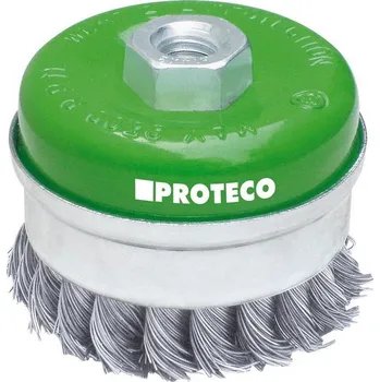 Drátěný kartáč kartáč hrnkový copánkový 80mmxM14x2 NEREZ 0.35 mm 10.233-080-NER