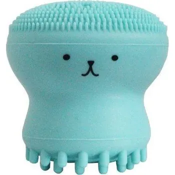 Elektrický čistič pleti Čistící kartáček na pleť | silikonová houbička na čištění obličeje, styl chobotnice - Zelená