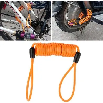 Zámek na kolo Fake zámek na motorku | alarm na kolo - Oranžová