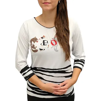 Dámská halenka Halenka Pratto bílá Meow velikost pratto: 40