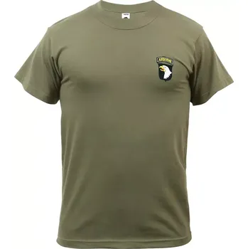 Pánská móda FOSTEX® Tričko 101ST AIRBORNE DIVISION zelená