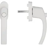 Okenní klika BLAUGELB FGS 1758 s tlačítkem, 45°, trn 37mm, včetně šroubů, RAL9016 bílá