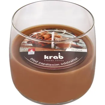 Svíčka Svíčka sklo - aroma skořice 125 g