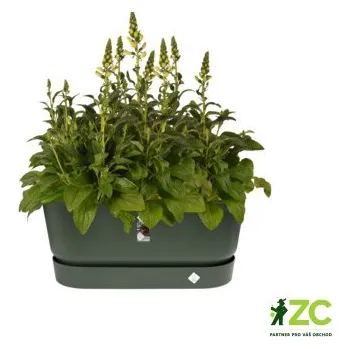 Obal na květináč Truhlík Greenville Terrace - leave green 80 cm