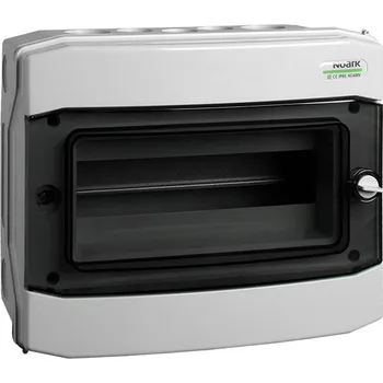 Noark 101494 PHS 12T Plastová rozvodnice, průhledné dveře, na omítku, IP65, 1 řada, 12mod