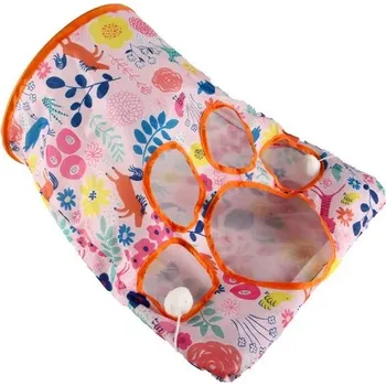 Hračka pro kočku Tunel pro kočky s míčkem | skládací prolézačka pro kočky - 63