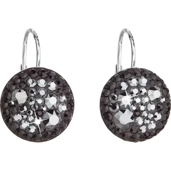 Náušnice Evolution Group náušnice Swarovski elements 31176.5 hematite