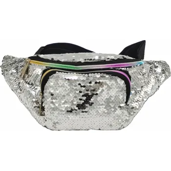 Ledvinka Flitrový dámský ledvinka 2442 Barvy: Stříbrný