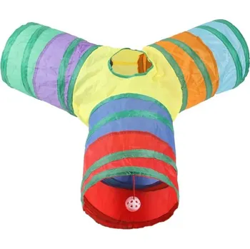 Hračka pro kočku Tunel pro kočky s míčkem | skládací prolézačka pro kočky - 26