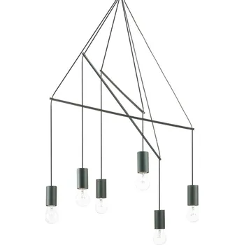 Závěsné svítidlo Ideal Lux Pop SP6 nero 158815 černé 54cm