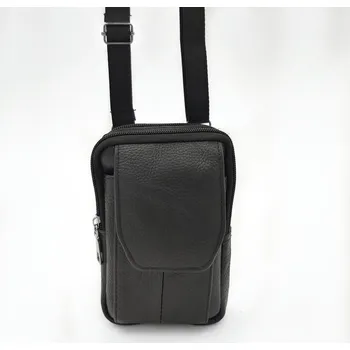Pánská kožená mobilní taška 3018 Barvy: Černá