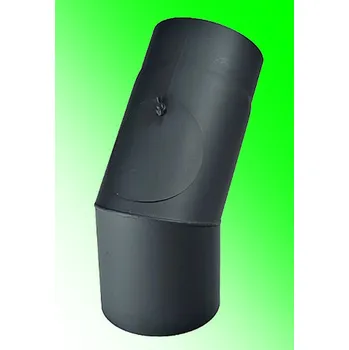 Kouřovod Kovo KRAUS kouřovod koleno čistící 45°/ø 160 mm ČERNÁ