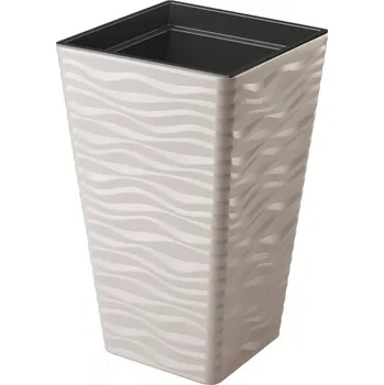 Květináč Květináč SAHARA KVADRÁT SLIM holubí šedá, 30 x 56 cm