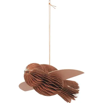 Vánoční dekorace Vánoční ozdoba Broste PAPER BIRD | růžová