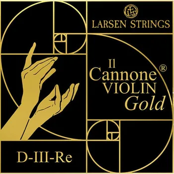 Struna pro kytaru a smyčcový nástroj Larsen Struny pro housle Il CANNONE GoldD Soloist Gold 107311