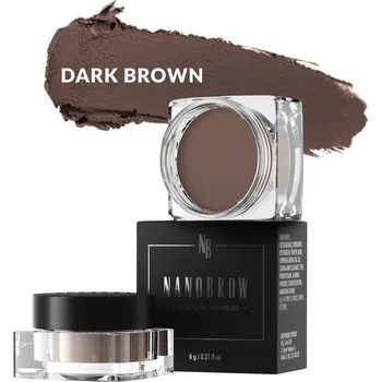 Nanobrow Eyebrow Pomade Voděodolná pomáda na obočí s krémovou konzistencí Odstín: Dark Brown 6g
