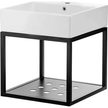 Vodovodní baterie Umyvadlový set Deante TEMISTO CDTW6U5S bílá/černá