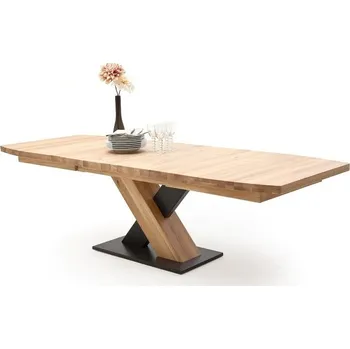 Jídelní stůl Rozkládací jídelní stůl z masivu MENDOZA B dub bělený Velikost stolu 140x90