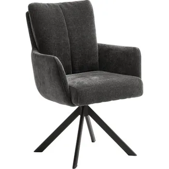 Jídelní židle Jídelní otočná židle MALIA S s područkami antracit