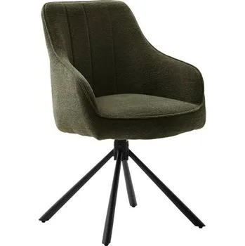 Jídelní židle Jídelní otočná židle KASAMA s područkami olive