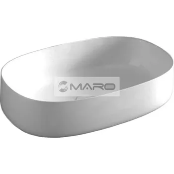 Umyvadlo Artceram Cognac Mísa umyvadlová 55 x 35 cm, bez přepadu, bez otvoru pro baterii, bílá matná, COL003 05,34