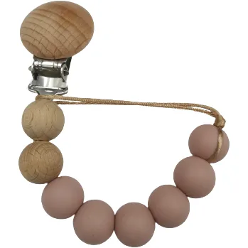 Klip na dudlík dřevěný Baby in World Eko Earth