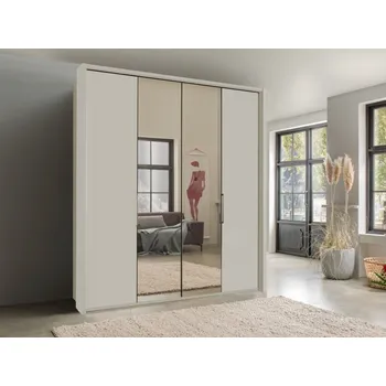 Šatní skříň Luxusní skříň se zrcadlem KANSAS Champagne