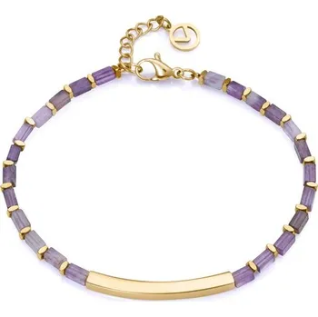 Náramek Viceroy Pozlacený náramek s ametystem Chic 14075P01019 + 2 měsíce na vrácení zboží