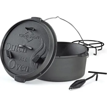 kotlíky Litinový kotlík Dutch Oven 7,5 l, 30 cm - Küchenprofi Dutch Oven kotlík 7,5 l, 30 cm - Küchenprofi