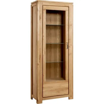 Knihovna Vitrína z dubového masivu - FARO dubová vitrína levá (typ 10)